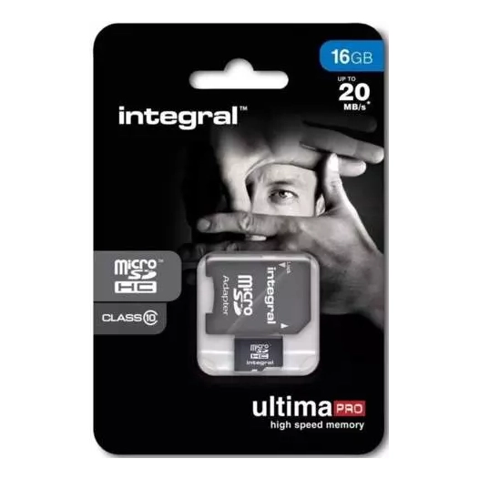 microsdhc 16gb v10 full hd - integral