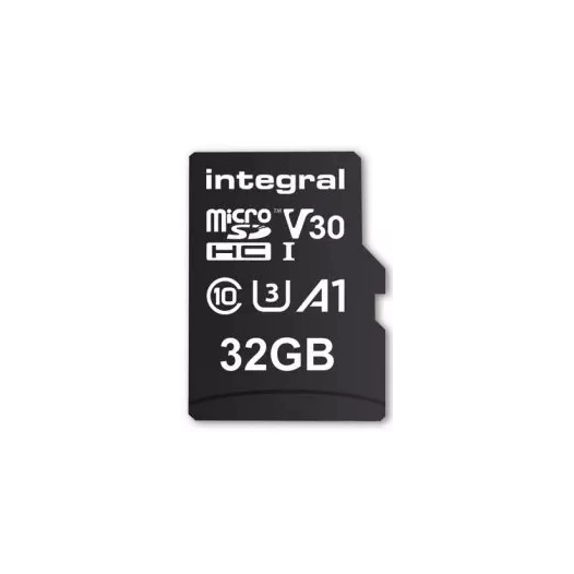 micro sdhc 32gb uhs1 u1 cl10 v30 - integral