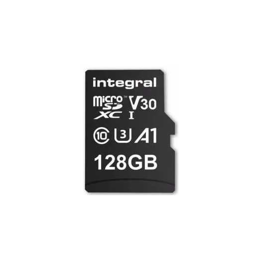 micro sdxc 128gb uhs1 u1 cl10 v30 4k - integral
