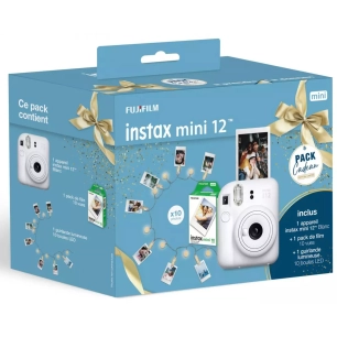 instax mini 12 blanc pack cadeau - fujifilm