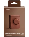 housse instax mini evo marron - fujifilm