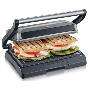 gril viande.23x14,5.800w.metal/noir. - severin