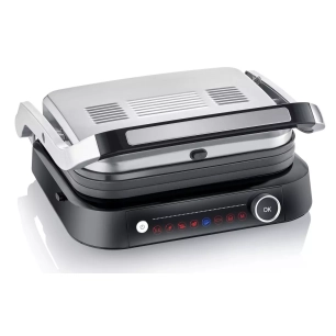 gril viande.31,3x24,5.1800w.noir/inox. - severin