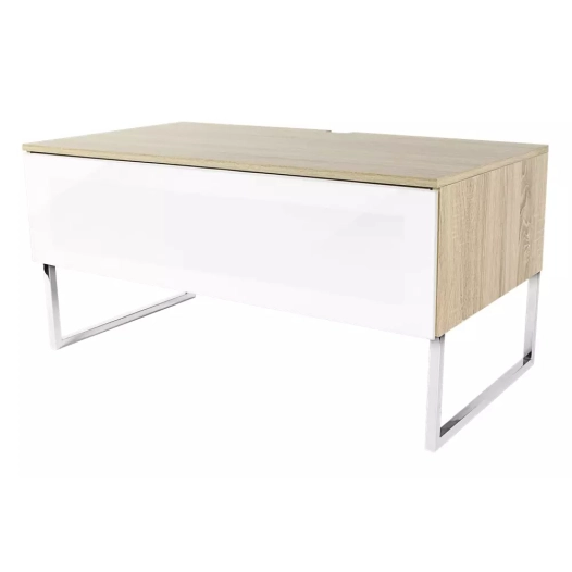 1000x483x520.50kg.mdf laque.blanc/bois. - norstone