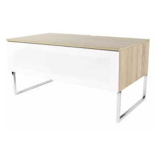 1000x483x520.50kg.mdf laque.blanc/bois. - norstone