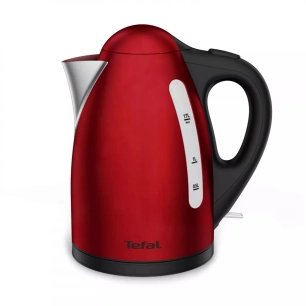 1,7l.2400w.inox rouge/noir. - tefal