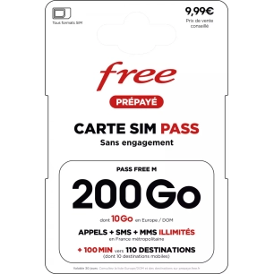 carte sim prepaye pass national m -