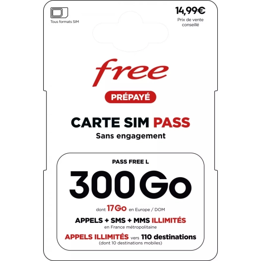 carte sim prepaye pass national l -