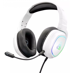 casque fil.jack/usb.rgb mic deta.blanc. - the g-lab