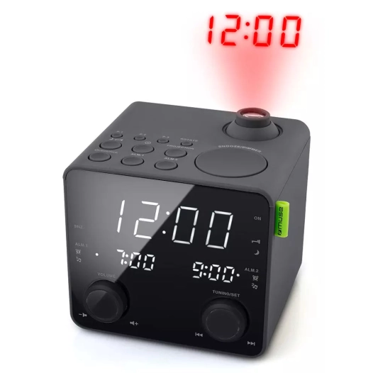 radio reveil.cubiq.projet heure.x2 alarm - muse