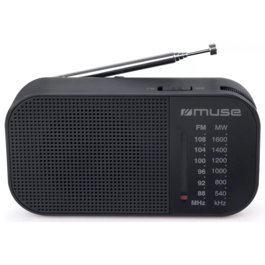 portable.tuner analog fm/mw.noir. - muse