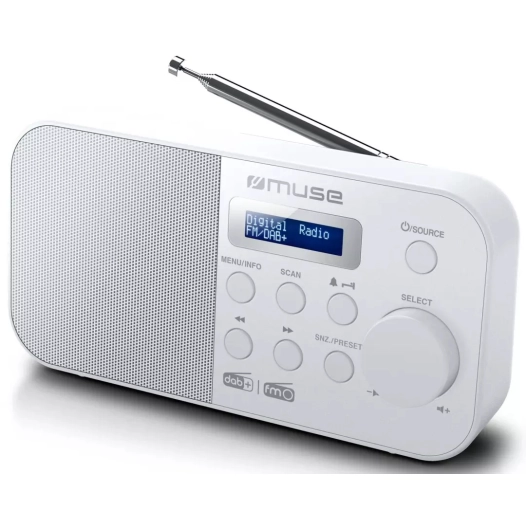 pll fm.dab+.secteur/piles.blanc. - muse