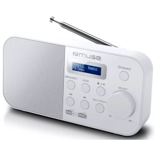 pll fm.dab+.secteur/piles.blanc. - muse