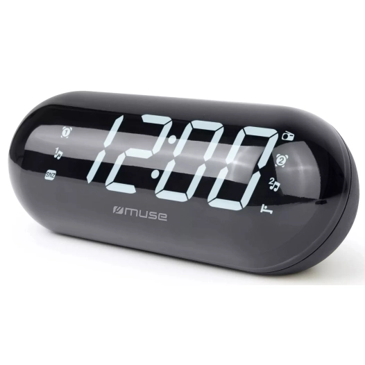 reveil.pll.fm.2alarm.aff led 1,8p.noir. - muse