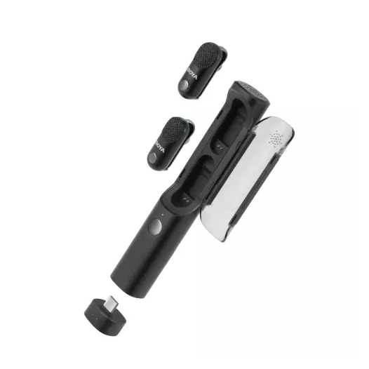 magic 03 wireless mic 2tx + 2rx type c - boya