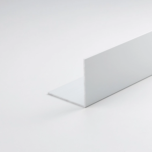 profilé d'angle en aluminium peint en blanc, à monter soi-même, 2000 x 15 x 15 mm