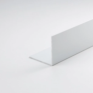 profilé d'angle en aluminium peint en blanc, à monter soi-même, 1000 x 30 x 30 mm