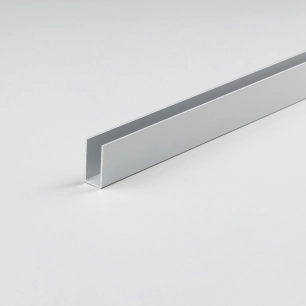 profilé bricolage u aluminium anodisé 1000 x 15 x 10 mm