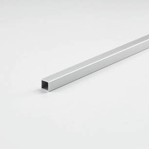 tube carré en aluminium anodisé 1000 x 20 x 20 mm