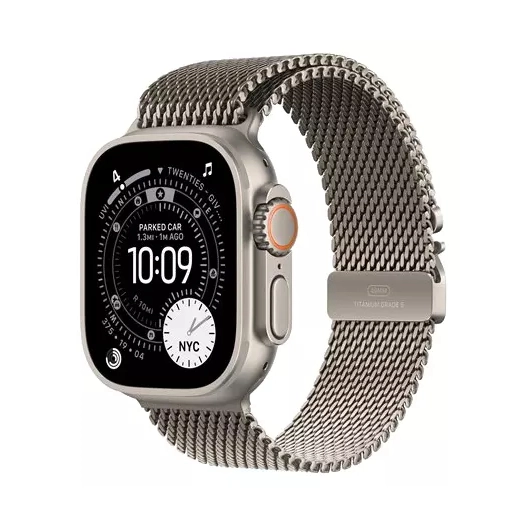 watch ultra3.nat titan milanese loop. - apple
