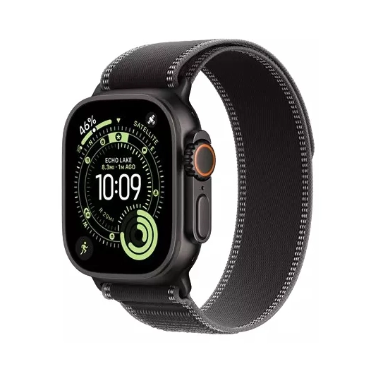 watch ultra3.black/charcoal trail loop. - apple