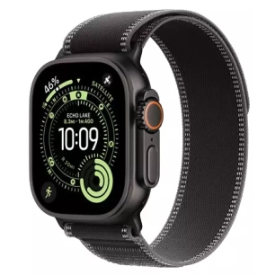 watch ultra3.black/charcoal trail loop. - apple
