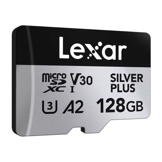 microsdxc silver plus uhs-1 128g v30 - lexar