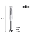 multiquick 5.1000w.pied inox.blc/gris. - braun