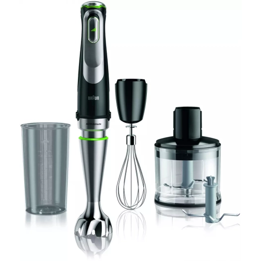 multiquick9.1200w.fouet/hach.noir/inox. - braun