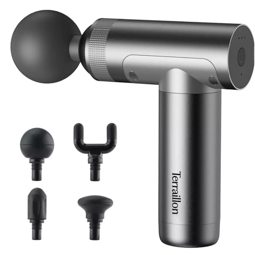 pistolet massage.chauffant.3vit.4embouts - terraillon