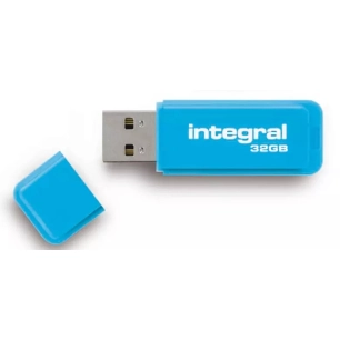 cle usb fluo bleu 32go. - integral