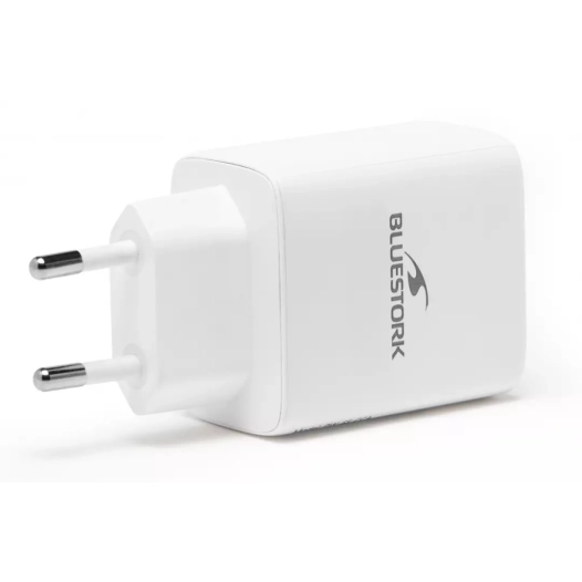 charg pc 65w.cable fixe usb-c/a. - bluestork