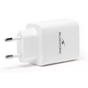 charg pc 65w.cable fixe usb-c/a. - bluestork