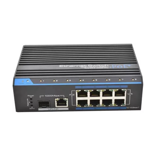 switch.240w.8x100mb/poe.1xsfp. - elbac