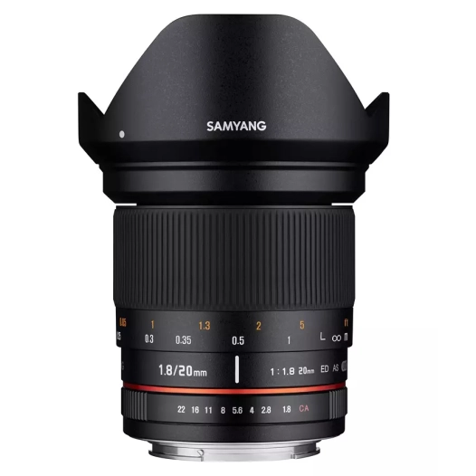 20/1.8 ed as um sony e - samyang