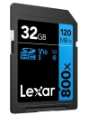 sdhc 800x pro blue series 32gb uhs-1 v10 - lexar
