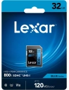 sdhc 800x pro blue series 32gb uhs-1 v10 - lexar