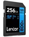sdxc 800x pro blue series 256gb uhs1 v30 - lexar