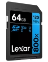 sdxc 800x pro blue series 64gb uhs-1 v30 - lexar