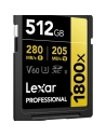 sd pro gold uhs-ii 1800x 512gb v60 - lexar