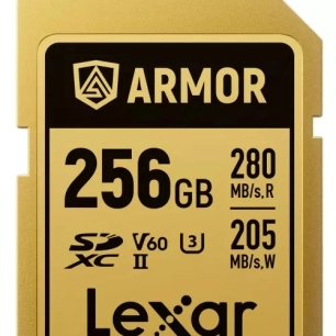 sdxc pro gold armor uhs-ii 256gb v60 - lexar