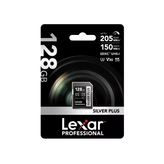 sdxc silver plus uhs-1 128g v30 150mb/s - lexar