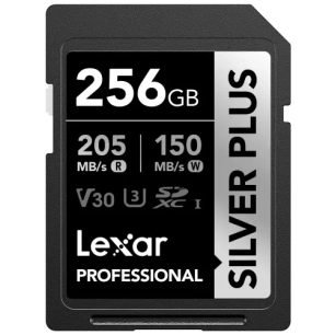 sdxc silver plus uhs-1 256g v30 150mb/s - lexar