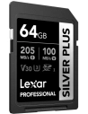 sdxc silver plus uhs-1 64g v30 150mb/s - lexar