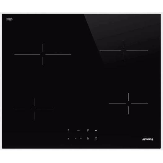 4zones.60cm.6300w.front.affleurant. - smeg gamme elite