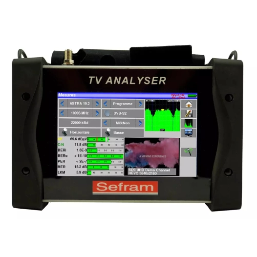 mesureur sat+tv+4k.num.ecr couleurs. - sefram