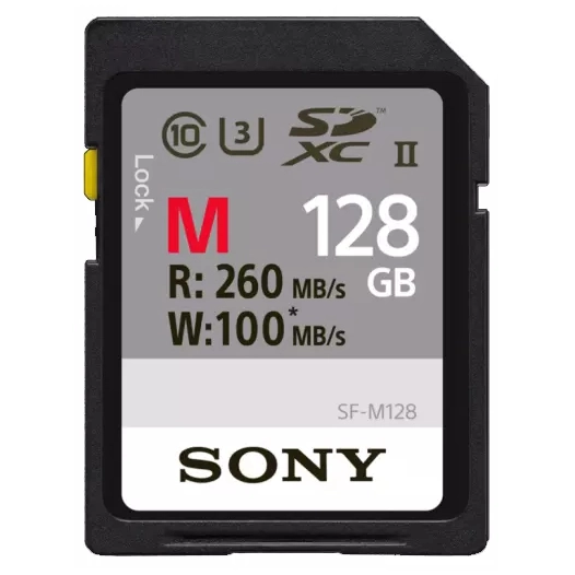 sd carte pro 128gb uhs-ii r260 w100 - sony
