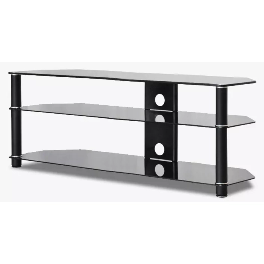 2etageres.max50kg/65pouces.epoxy noir. - ateca