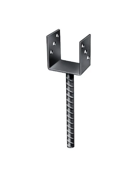 Ancre de poteau bois en u l. int 81