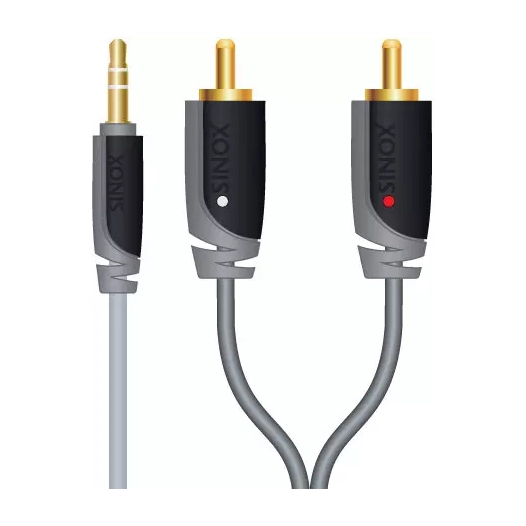 cable audio 3,5mm m.2rca m.5,00m. - sinox